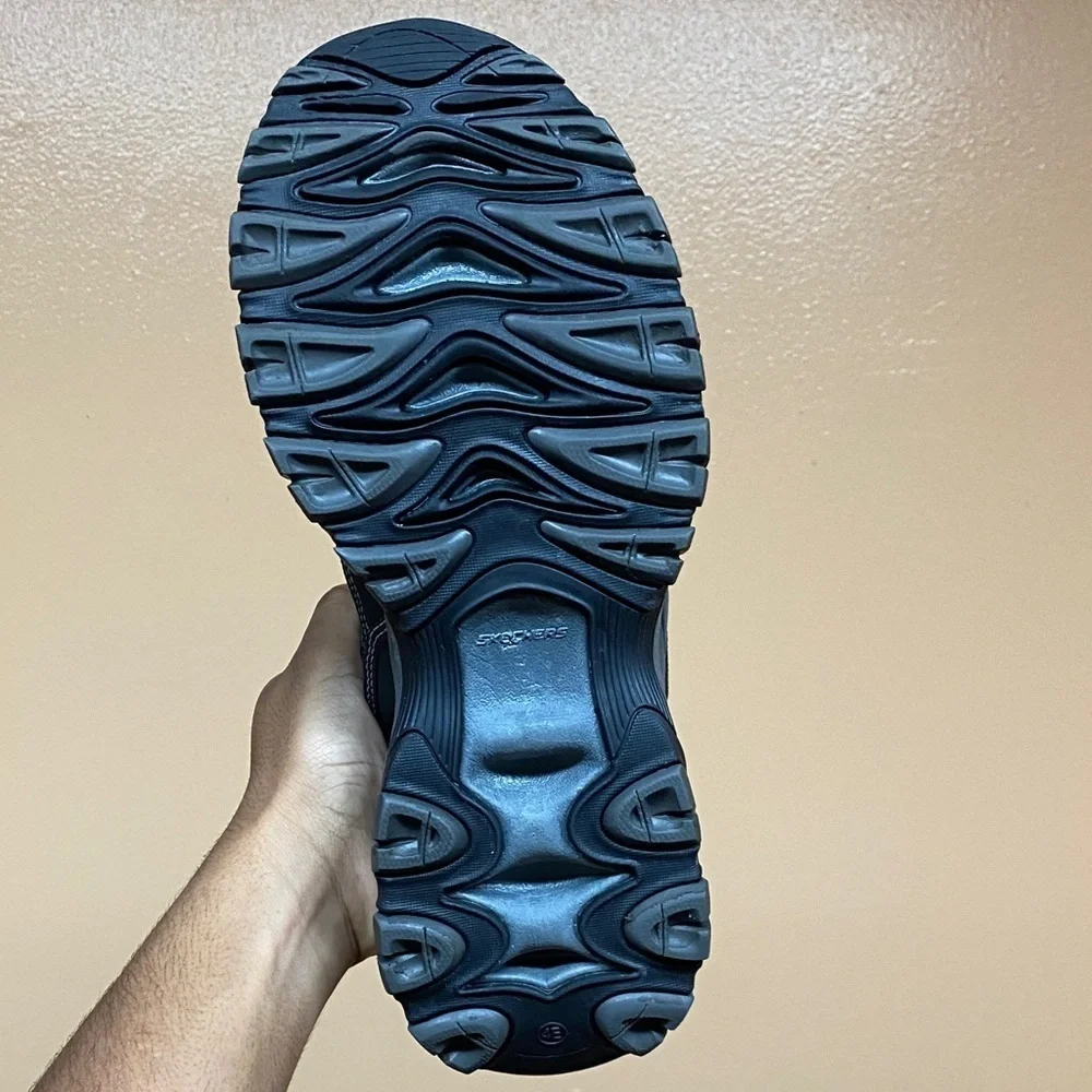 Skechers After Burn Memory Fit Black / Charcoal Size 10 Extra Wide